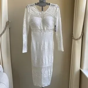 GUESS White Lace Dress Size 0 GUESS White Lace Dress Size 0